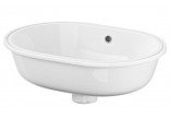 Vanity washbasin Cersanit Carina, 50x39cm, z overflow, white