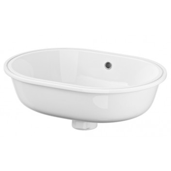 Vanity washbasin Cersanit Carina, 50x39cm, z overflow, white