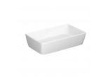 Countertop washbasin Cersanit City, 53x35cm, oval, without overflow, white