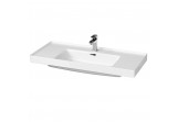 Vanity washbasin Cersanit Crea, 100x46cm, rectangular, z overflow, white