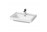 Vanity washbasin Cersanit Crea, 60x45cm, rectangular, z overflow, white