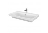 Vanity washbasin Cersanit Moduo, 80cm, rectangular, z overflow, white