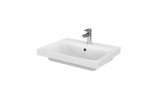 Vanity washbasin Cersanit Moduo, 60cm, rectangular, z overflow, white