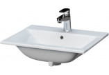 Recessed washbasin Cersanit Ontario, 60cm, z overflow, white