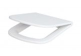 Seat WC Cersanit Colour, rectangular, with soft closing, Duroplast, szybkie wypinanie, white