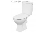 Kompakt WC Cersanit Arteco CleanOn, bezkołnierzowa bowl, 66,5x36cm, soft-close WC seat, doprowadzenie wody z boku, white