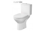 Kompakt WC Cersanit Carina, 62,5x35,5cm, seat duroplastowa with soft closing, drain poziomy, doprowadzenie wody od dołu, white