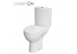 Kompakt WC Cersanit Parva, 59,5x36cm, seat duroplastowa with soft closing, drain pionowy, doprowadzenie wody od boku, white