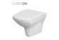 Bowl zawieszana Cersanit Arteco CleanOn, bezkołnierzowa, round, 52,8x35,5cm, duroplastowa soft-close WC seat, white