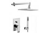 Shower set Paffoni Tango, concealed, overhead shower 20x20cm, arm wall-mounted 400mm, chrome