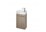 Cabinet vanity Cersanit Crea 40, szuflada z cichym domykaniem, oak