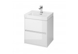 Cabinet vanity Cersanit Crea 50, szuflady z cichym domykaniem, white