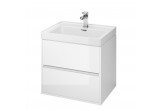Cabinet vanity Cersanit Crea 60, szuflady z cichym domykaniem, white