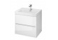 Cabinet vanity Cersanit Crea 50, szuflady z cichym domykaniem, white