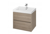 Cabinet vanity Cersanit Crea 60, szuflady z cichym domykaniem, oak