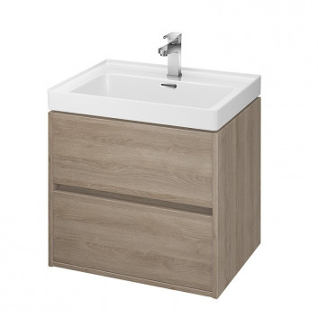 Cabinet vanity Cersanit Crea 50, szuflady z cichym domykaniem, white