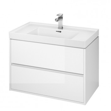 Cabinet vanity Cersanit Crea 60, szuflady z cichym domykaniem, white