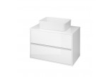 Cabinet vanity Cersanit Crea 80, szuflady z cichym domykaniem, white