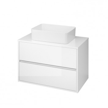 Cabinet vanity Cersanit Crea 80, szuflady z cichym domykaniem, white