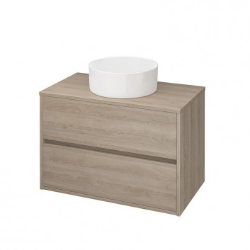 Cabinet vanity Cersanit Crea 80, szuflady z cichym domykaniem, white