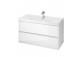 Cabinet vanity Cersanit Crea 80, szuflady z cichym domykaniem, white