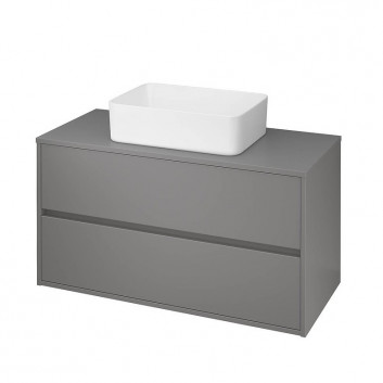 Cabinet vanity Cersanit Crea 80, uniwersalny blat, szuflady z cichym domykaniem, white