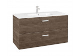 Set łazienkowy Roca Unik Victoria Basic, 100x46cm, 2 szuflady, cedr