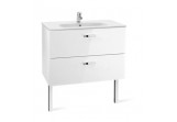 Set łazienkowy 100 Roca Victoria Basic (washbasin 100x45cm + cabinet pod umywalkę 98,5x56,5x45 cm with 2 drawers) - white