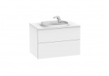 Set łazienkowy Roca Unik Beyond, 60x50cm, 2 szuflady, white shine