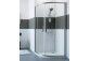 Cabin 1/4 circle Huppe Alpha 2, 800x800mm, door sliding, Anti-Plaque, silver profil