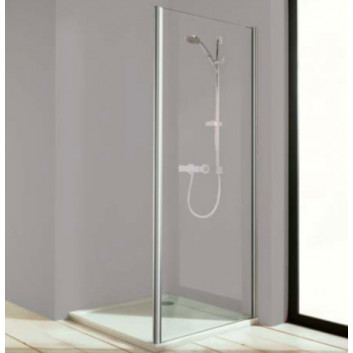 Side panel for sliding door Huppe Alpha 2, 800mm, Anti-Plaque, silver profil