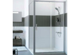 Door sliding Huppe Alpha 2, 1000mm, 1-piece, with fixed segment, Anti-Plaque, silver profil