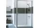 Door sliding Huppe Alpha 2, 1000mm, 1-piece, with fixed segment, Anti-Plaque, silver profil