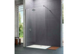 Panel walk-in Huppe Design Pure, 800mm, glass 6mm, wspornik poprzeczny, Anti-Plaque, matt silver profile
