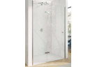 Swing door Huppe Aura Pure, 750mm, fixing left, montaż on shower tray, Anti-Plaque, silver profil