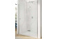 Side panel for hinged door Huppe Aura Pure, 1200mm, montaż on shower tray, Anti-Plaque, silver profil