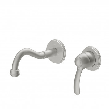 Basin concealed mixer Tres Clasic, 2-hole, steel