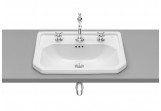 Countertop washbasin Roca Carmen, 60x45cm, 3 otwory pod baterię, white