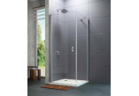 Swing door Huppe Design pure quadrangle, 800mm, uniwersalne, Anti-Plaque, profil chrome eloxal