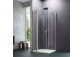 Swing door Huppe Design pure quadrangle, 800mm, swinging, uniwersalne, Anti-Plaque, profil chrome eloxal