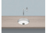 Under-countertop washbasin Alepe Unisono KE-Series, round, 319mm, without overflow, UB.KE325, white