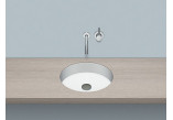 Under-countertop washbasin Alepe Unisono KE-Series, round, 369mm, without overflow, for built-in pod warstwą laminatu, UB.KE375, white