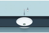 Under-countertop washbasin Alape Sondo SO-Series, round, 444mm, without overflow, UB.SO450.1, white