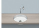 Under-countertop washbasin Alepe Sondo SO-Series, round, 444mm, without overflow, for built-in pod warstwą laminatu, UB.SO450.1, white