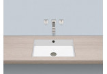 Under-countertop washbasin Alepe Metaphor ME-Series, rectangular, 504x379mm, z overflow, UB.ME500, white