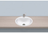 Under-countertop washbasin Alape Q-Series, square, 390x390mm, zlicowana with top, without overflow, łatwa w pielęgnacji, FB.Q450, white