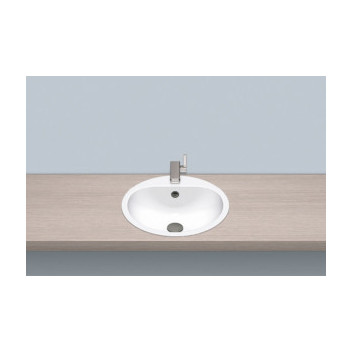 Recessed washbasin Alape EW-Series, round, 475mm, without overflow, EW 3, white