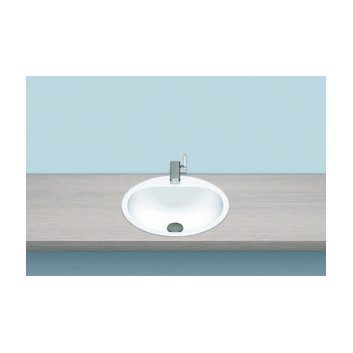 Recessed washbasin Alape EW-Series, round, 475mm, without overflow, EW 3, white