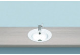 Recessed washbasin Alape K-Series, round, 325mm, z overflow, łatwa w pielęgnacji, EB.K325, white