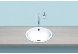 Recessed washbasin Alape K-Series, round, 450mm, without overflow, EB.K450H, white